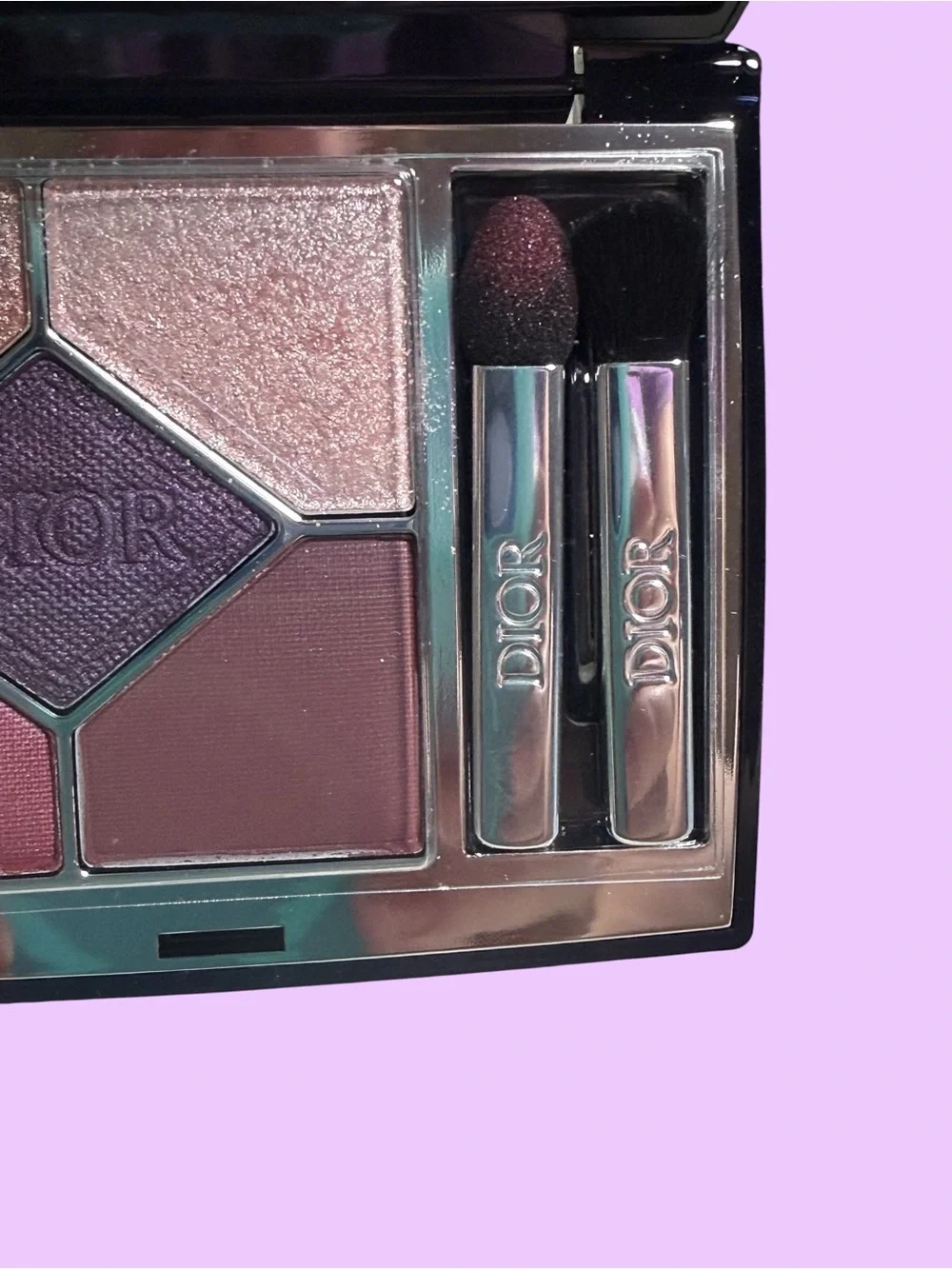 Diorshow 5-Color Eyeshadow Palette - plum & champagne Shades in DENIM